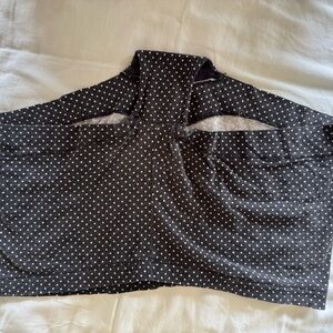 Maidenform Black and White Polka Dot Blouse